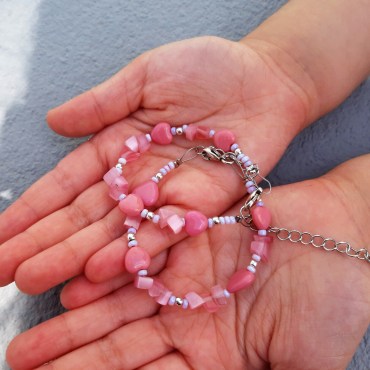 Pink-Heart-Kid-Bracelet-3